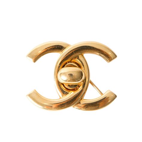 chanel turnlock brooch|Chanel brooches.